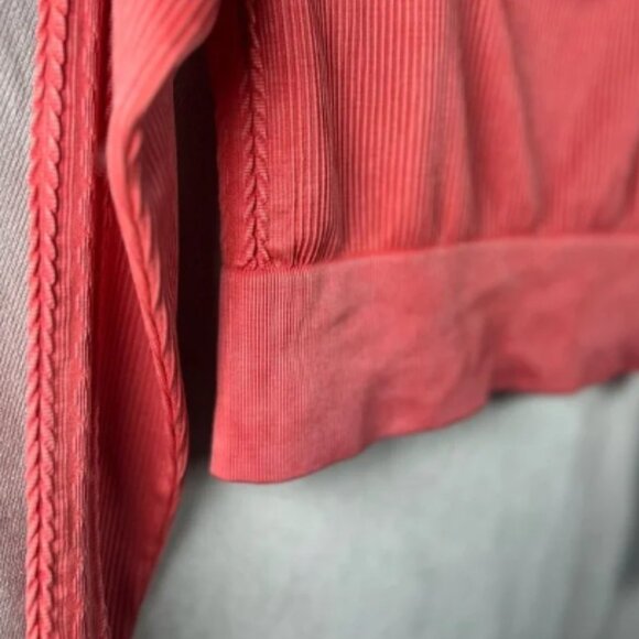 Aerie Seamless Ribbed Long Sleeve Cropped Top New with Tags - XL in Burnt Orange - Picture 8 of 10